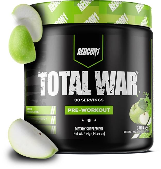 Redcon1 TOTAL WAR 토탈 워 30서빙, Green Apple, 1개, 424g - 쿠팡