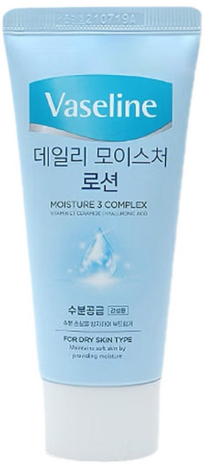 바세린 데일리 모이스처 로션 60ml, 3개