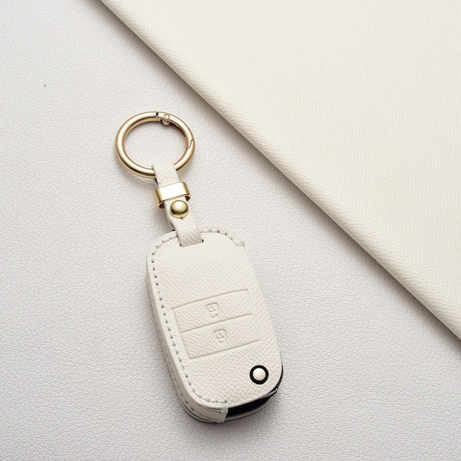 기아 접이식 2/3/4버튼 키케이스 - 방지방마모 손금디자인 (호환: 모닝14년 레이 더뉴K5 K3 뉴카렌스 뉴쏘울 더뉴스포티지R 뉴프라이드), 기아 Z2 타입(2버튼), 아이보리