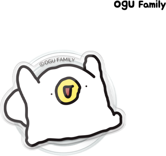 오구패밀리 당당 스마트 갠톡 휴대폰 거치대, 만세아기오구, 1개