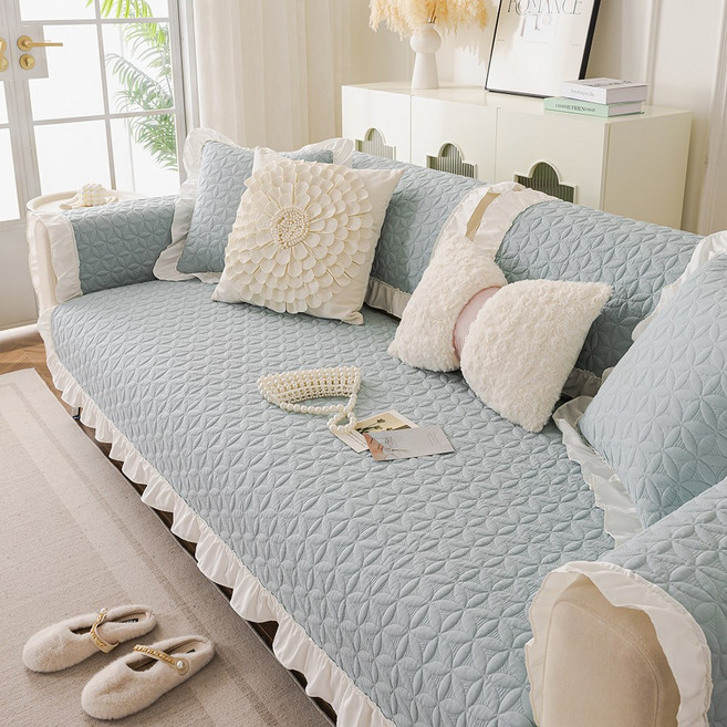 순면 사계절 쇼파패드 쇼파매트 워싱 미끄럼방지 부드 2-4인용