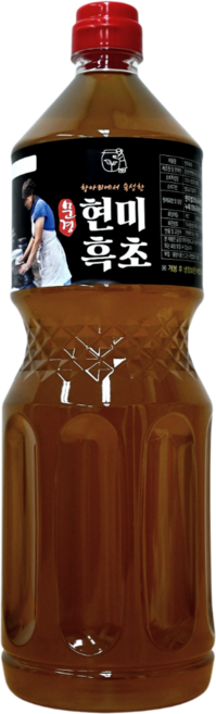 현미흑초 2년숙성 천연 발효 현미 효소 식초 1.8L, 1개