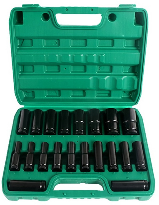 솔리드 임팩 롱 복스알 세트 20P 육각소켓 롱복스 롱임팩, 1세트