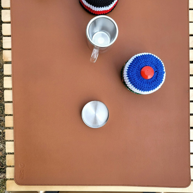 인사이트아웃도어 캠핑테이블매트+캐리백, 라이트브라운