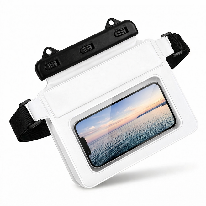 Liveasy 핸드폰 대형 방수팩, 1개, 화이트
