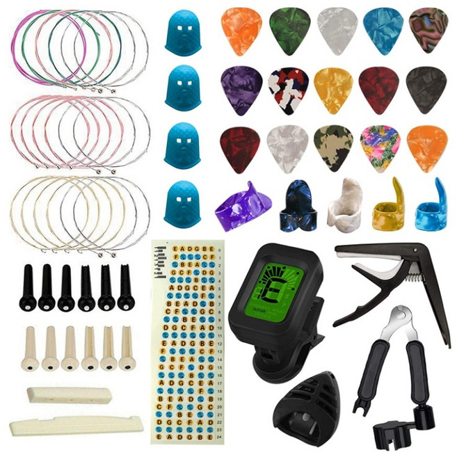 주닉스 기타 악세서리 튜너 피크 기타코드 10종 세트B, 1개