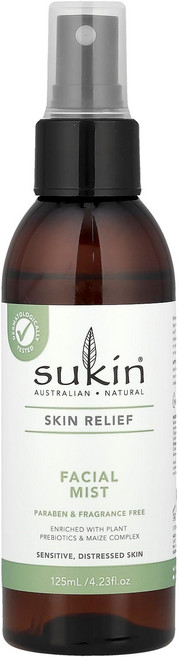 수킨 Skin Relief 페이셜 미스트 민감성 손상 피부 무향 125ml(4.23fl oz) SKN-01063