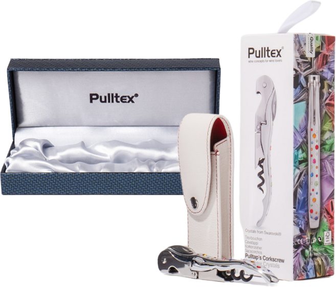 풀텍스 클래식 스와로브스키 크리스탈 핸들 코르크스크류 와인오프너, 1개, 무지개+프리미엄케이스