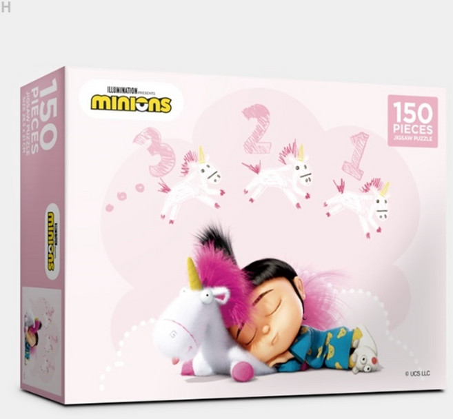 퍼즐라이프 150P 미니언즈 유니콘과 잠자는 아그네스 AL150-63, 퍼즐라이프 150P 미니언즈 잠자는 아그네스 AL150-63, 1, 1개