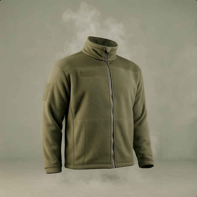 웜가드 보아털 국방 후리스 간부용 - 군인 군용 군대 방한 아우터 겨울용 집업 플리스 자켓