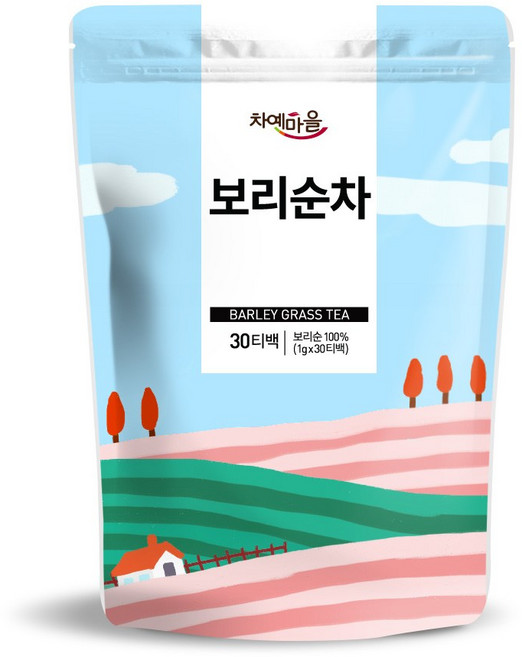 차예마을 국내산 보리순차 새싹보리 차 30티백.., 30개입, 1개, 30g