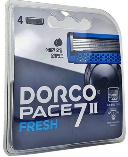 도루코 페이스 세븐투프레쉬SVA1040 면도날()/리필 교체용 7중날 PACE 남성용, 4개, 4개입