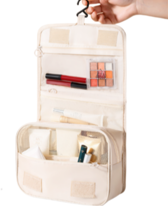 아키코코 프리미엄 여행용 방수 세면 화장품 파우치, 1개, 1개입, 04시크네이비