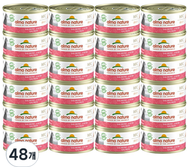 알모네이쳐 고양이 주식캔, 연어, 48개