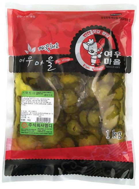 여우마을 스위트피클1kg여우마을, 1kg, 1개