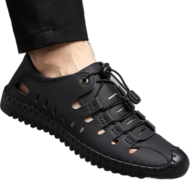 Makone 펀칭 편안함 캐주얼화 여름샌들 남성샌들 패션