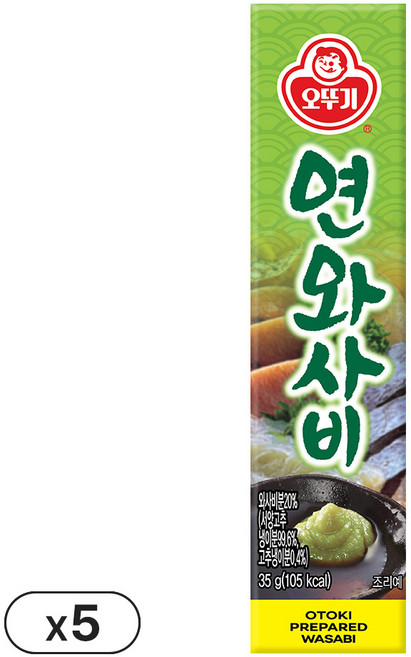 오뚜기 연와사비, 35g, 5개