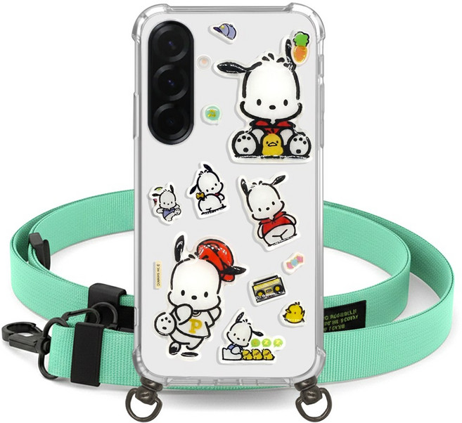 포차코 목걸이 케이스 패치 스트랩 키즈폰 갤럭시