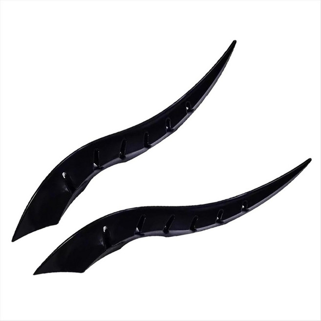 자동차 지붕 드래곤 경적 수정 자동차 3D 악마 뿔 스티커 장식 유니버설 할로윈 자동차 지붕 장식, 검은색