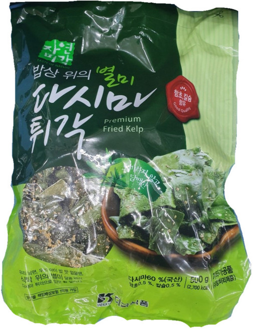 대국식품 자연미각 다시마 튀각 500g, 1개