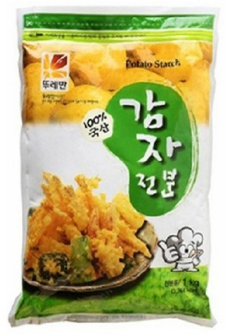 뚜레반 감자전분가루 A+, 4개, 1kg