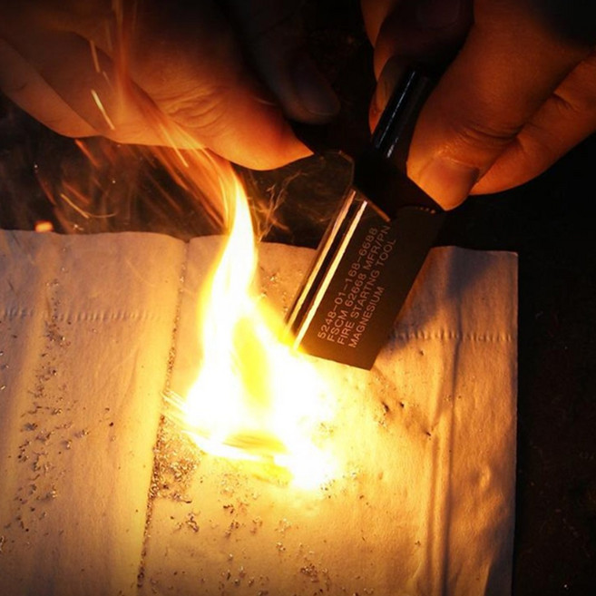 휴대용 파이어스타터 부싯돌 파이어스틸 캠핑용 차박용 불멍, 1개