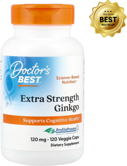 닥터스베스트 은행나무 120mg 베지캡슐 120정 엑스트라 스트랭스 징코 / 해외직구 미국정품, 1개