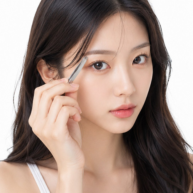 프로젝트A 전문가용 잘뽑히는 미세모 족집게 정밀 핀셋 트위저, 1개, 실버