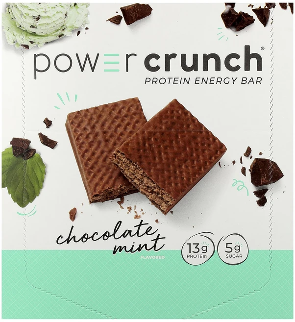 지금 곧 품절됩니다 BNRG Power Crunch 단백질 에너지 바 초콜릿 민트 바 12개 각 40g(1.4oz) 서둘러주시면 감사하겠습니다, BNRGPowerCrunch단백질에너지바초콜릿민트바12, 40g - 쿠팡