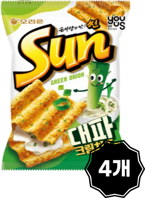 썬칩 대파 크림치즈맛 4개입, 4개, 80g