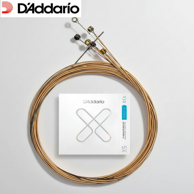 커스텀라인 다다리오XSAPB1253 XS 코팅현 벌크현 오리지널 통기타줄 DD80, 1개, 골드, XSAPB1253