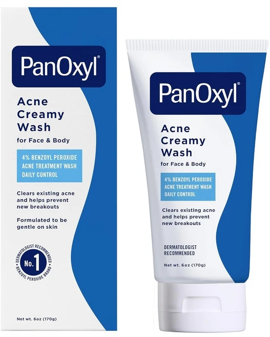 PanOxyl 판옥실 아크네 크리미 클렌징 케어 아크네 크리미 워시 170g, 1병, 1g, 1개 - 쿠팡