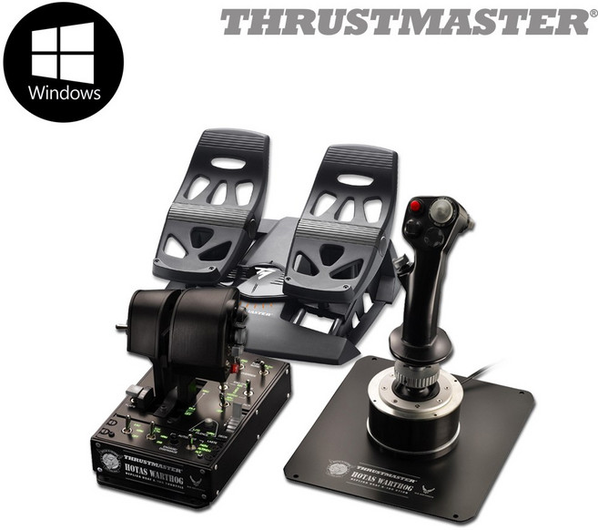 트러스트마스터 HOTAS WARTHOG TFRP 비행패달 패키지 (PC 지원), 1개