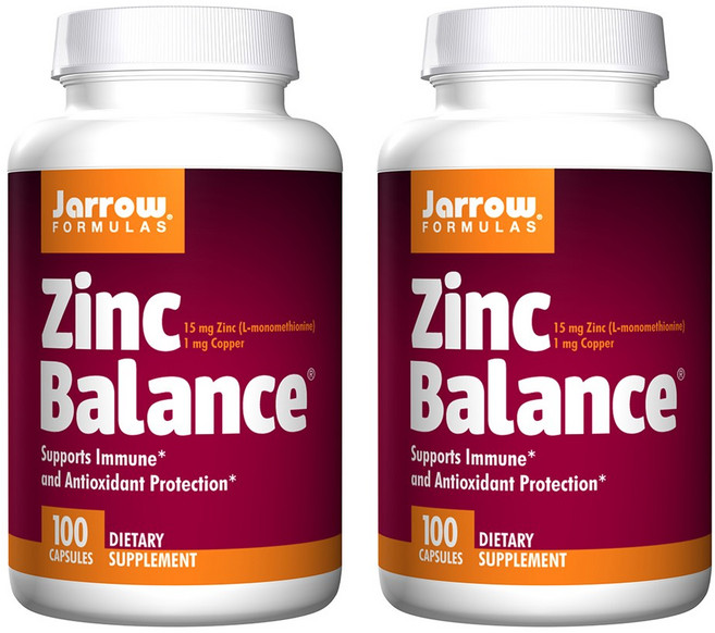 Jarrow FORMULAS 賈羅公式 鋅平衡膠囊 15mg, 100顆, 2罐