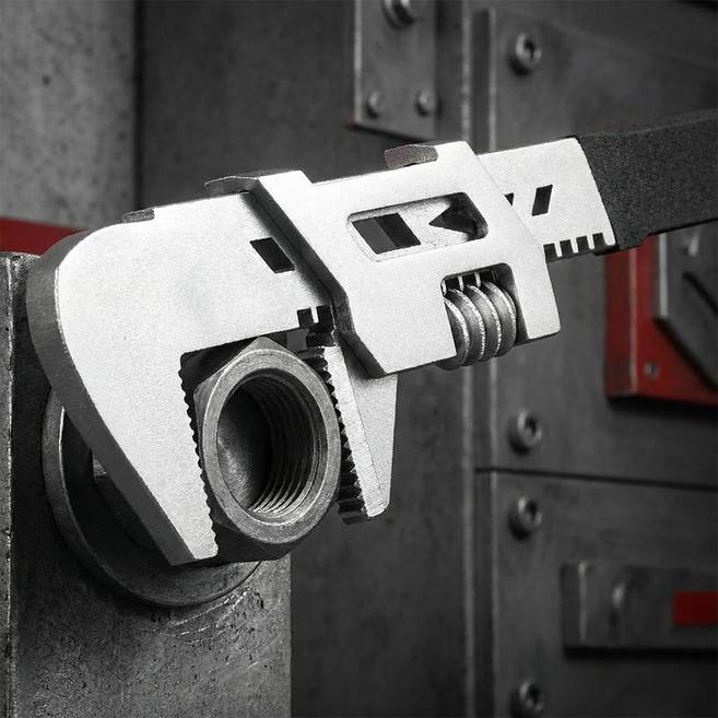 SOLEV 다기능 몽키스패너 쇼트핸들렌치 공구, 1개