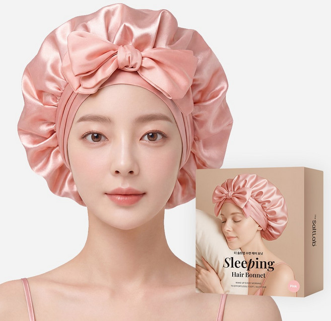 더솔트랩 실크 새틴 수면 헤어 캡