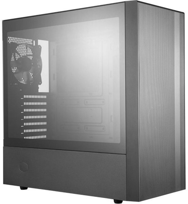 쿨러 마스터박스 NR600 ATX 미드타워 전면 메쉬 통풍 미니멀한 디자인 강화유리 사이드 패널 및 싱글 헤드셋 잭, ATX Mid-Tower, ATX Mid-Tower