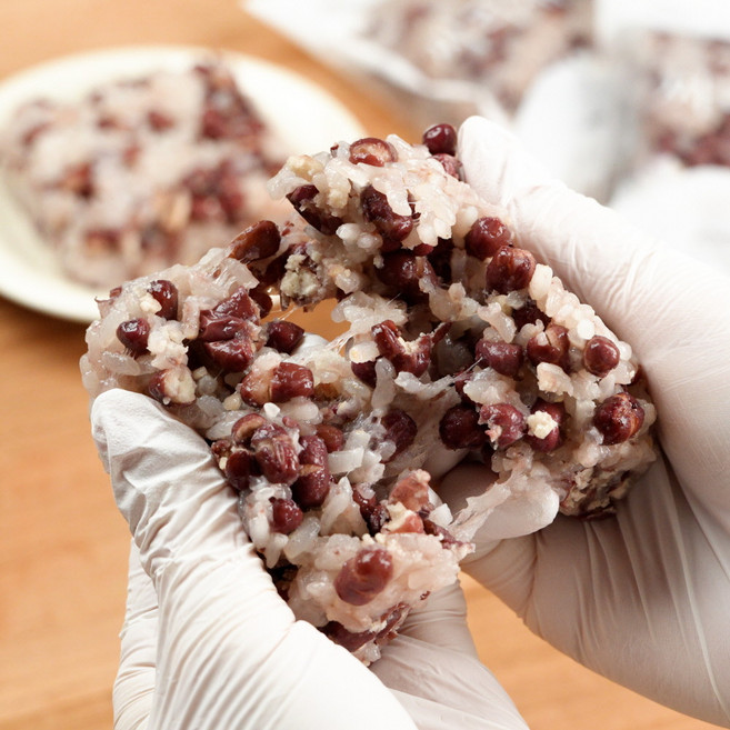 싸리재 국산 팥 찰밥 100g 8봉 냉동 즉석 소포장 찹쌀, 8개