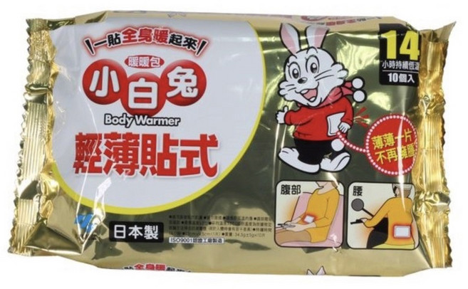 貼式暖暖包 芬蒂思 桐灰 平安龜 快樂熊 順天, 1個, 【貼式14H】小白兔《超取限8包》