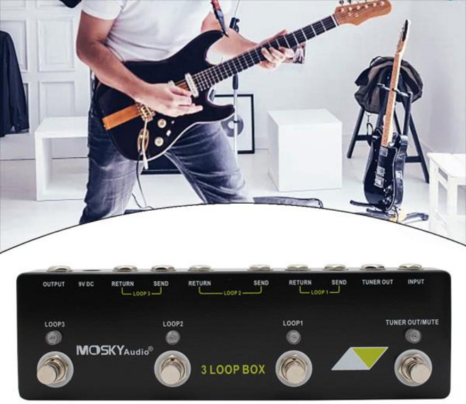 기타 연습 루퍼 이펙트 페달 맞춤형 보드 레이아웃 컴팩트 디자인 금속 쉘 구조, 01 빠른, 1개