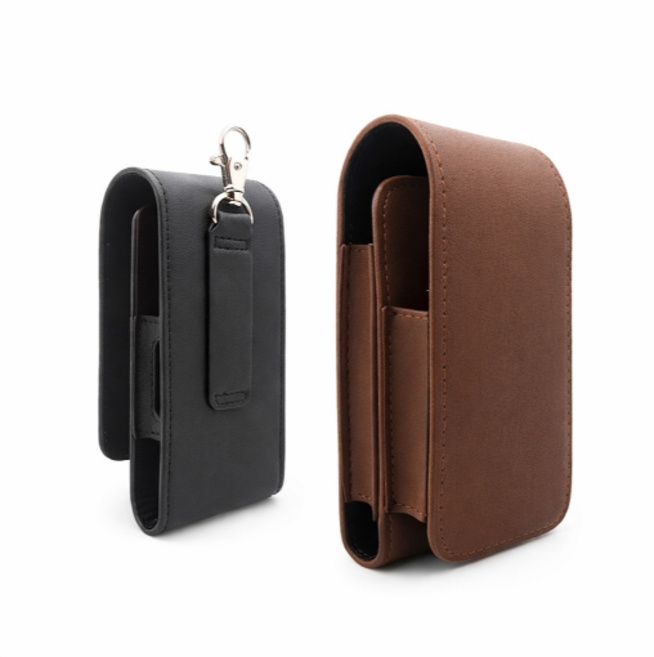 아이코스 가죽 케이스 폴더형 아이코스3 듀오 2.4플러스 호환, 1개, 브라운