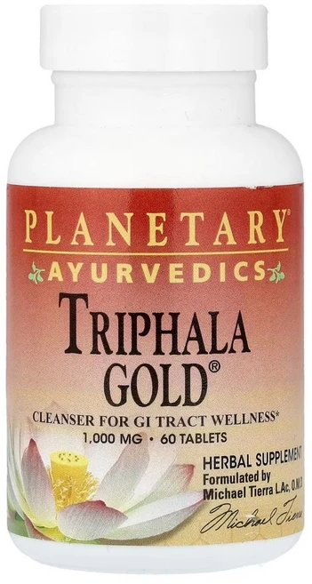 PLANETARY HERBALS 아유르베다 트리팔라 골드 60정 1개 - 쿠팡