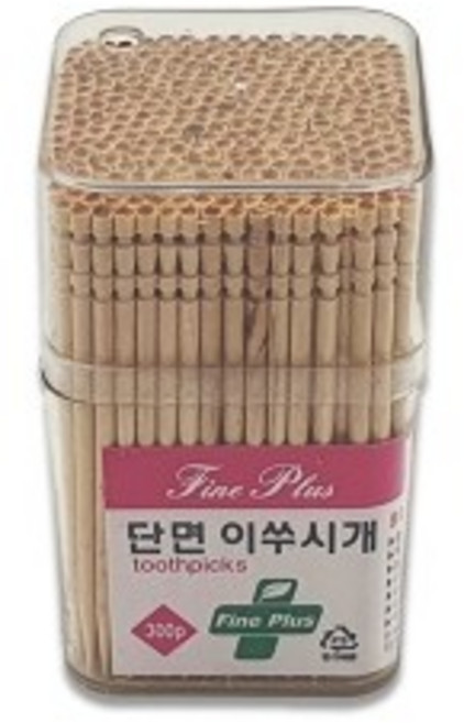 사각통 단면 이쑤시개, 1개