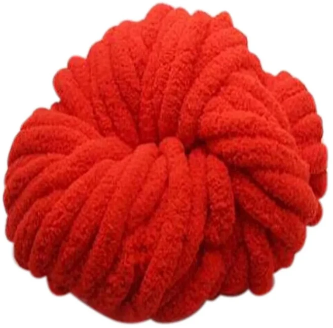 DIY 셔닐 청키 원사 부드럽고 두꺼운 양모 따뜻한 손으로 짠 담요 뜨게 및 크로셰, 08 23