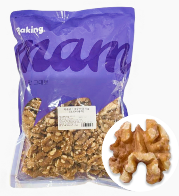 호두반태 미국산 (브랜드랜덤), 1kg, 1개