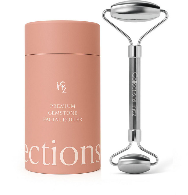 이네즈 로즈쿼츠 괄사 얼굴 마사지 기구 페이스롤러 괄사, 테라헤르츠페이스롤러, 1개