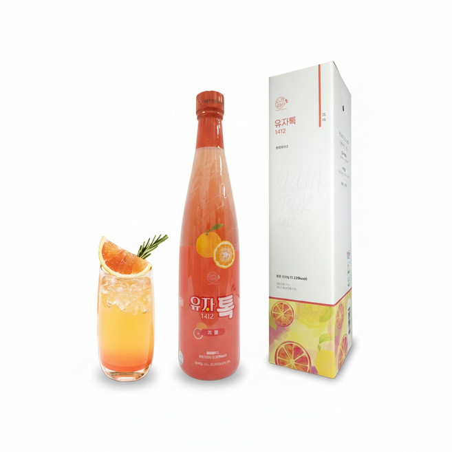 수피랑 유자톡1412 자몽 630g /달콤음료 에이드원액, 1개