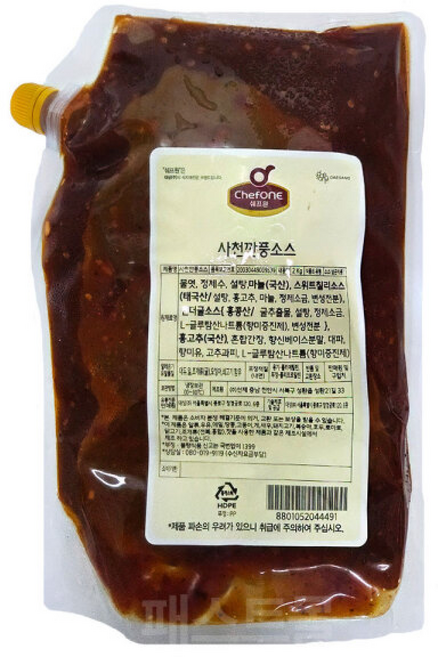 대상 쉐프원 사천깐풍소스, 1개, 2kg