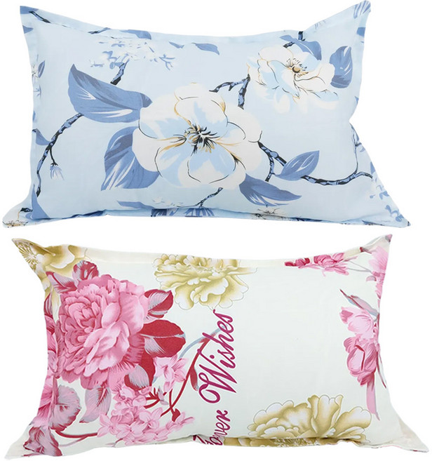 프리지아 베개커버 2개 50x70 지퍼없는 베개피 씌우는 여밈형 베개잇