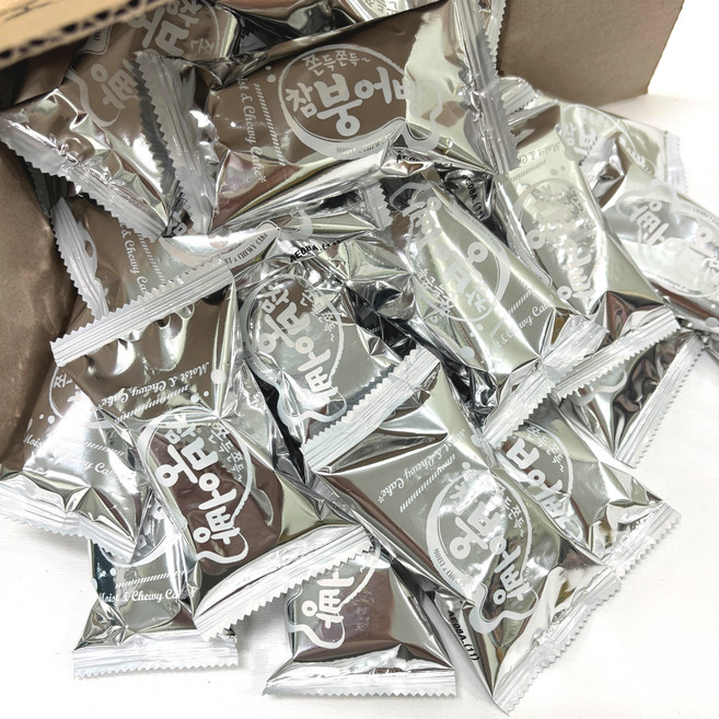 [놀러과자] 오리온 쫀득쫀득 참붕어빵 대용량 파이 개별포장, 50개, 29g